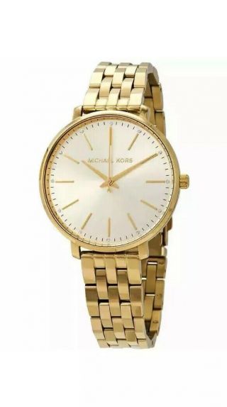 Michael Kors Pyper Crystal Yellow Gold - Tone Dial Watch Mk3898