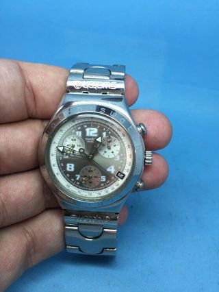 Swatch Swiss Made Chronograph 4 Jewels Movement Mens Watch