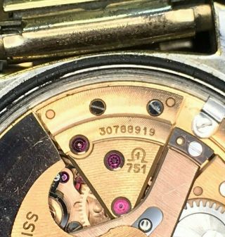 1969 Men 14k GP Omega 751 Constellation Day Date 24j Automatic Chronometer Watch 5