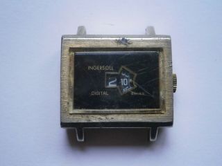 Vintage Gents Jump Hour Wristwatch Ingersoll Mechanical Watch Spares