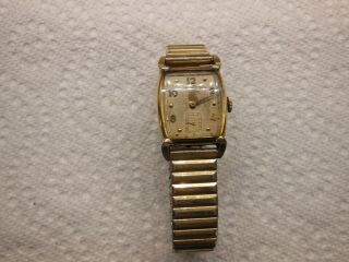 Hamilton 17 Jewel 10k Gold Filled Mans Wristwatch Circa 1950 