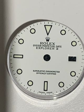 Rolex Explorer Ii White Swiss Made Dial For 16570