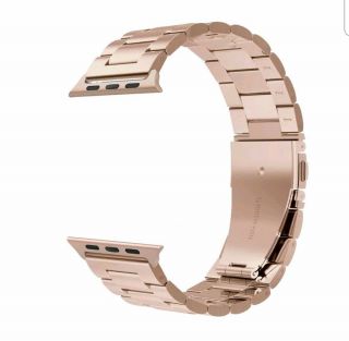 Rose Gold Stainless Steel Band Strap For Apple Watch Iwatch Series 1 2 3 4 / 38