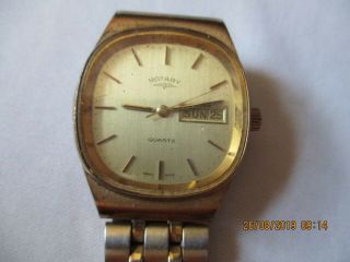 Vintage Rotary Swiss Made Gents Quartz Watch