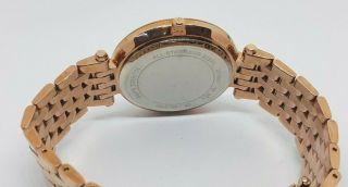 VINTAGE Women ' s MICHAEL KORS MK - 3192 Rose Gold Plated Wrist Watch 7