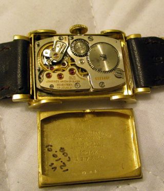 Rare 14KT Solid Gold 1950 ' s Vintage LONGINES 9LT SWISS MEN WATCH Jewelry 9