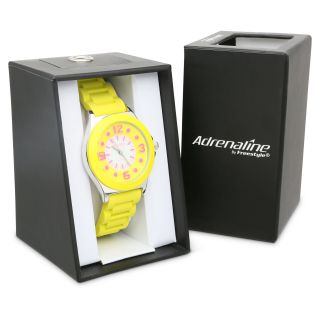 Adrenaline by Freestyle Children ' s Yellow Rubber Watch 4