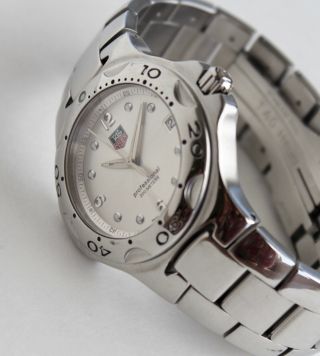 Tag Heuer Luxury Sport Watch For Men,  Wl1114 - 0,  Kirium Model,  Silver Face
