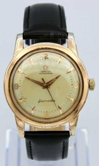 Vintage 1952 Omega Seamaster Watch Automatic Bumper Ref 2577 - 23 Sc Cal 354 34mm
