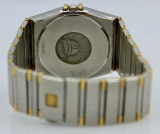 Vintage Omega Constellation Watch 18K Gold/Stainless Steel Men ' s 34mm Quartz 4