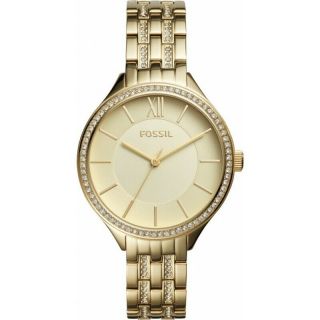 Nwt Fossil Suitor Gold Stainless Steel Bq3117 Women 