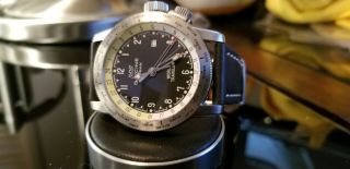 Glycine Airman World Traveler - Black Dial Gmt/date Locking Bezel Watch