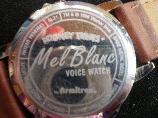 Armitron Warner Brothers Porky Pig Watch Mel Blanc Voice Thats All Folks 1998 3