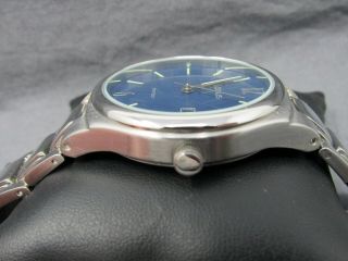 Old Stock (NOS) Vintage LORUS By SEIKO Blue Face & Date BATTERY Watch 5