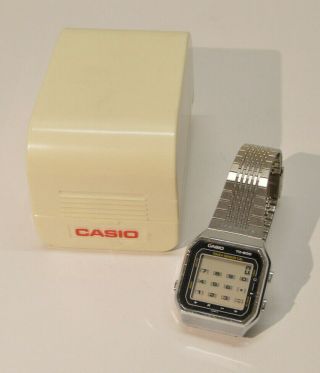 Vintage Casio Tc - 600 Digital Touch Sensor Calculator Wrist Watch A,