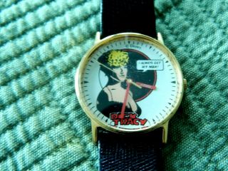 Vintage Timex 1980s Dick Tracy Watch Madonna " I Always Get My Man " Never Worn