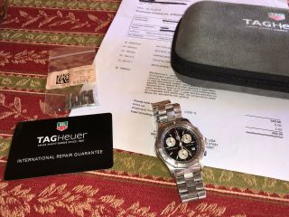 Tag Heuer 2000 Classic Professional CK1110 Watch Mens BLACK SILVER Chronograph 11