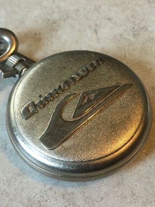 Quiksilver Quartz Pocket Watch & Belt Clip - Vintage Quick Silver Jewelry 6