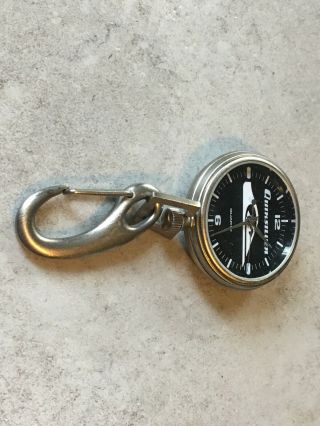 Quiksilver Quartz Pocket Watch & Belt Clip - Vintage Quick Silver Jewelry 8