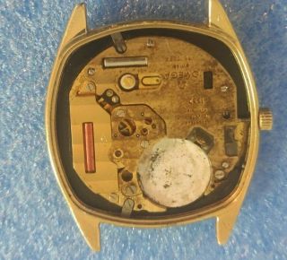 Vintage omega seamaster quartz cal 1337 gold plated mens watch 2
