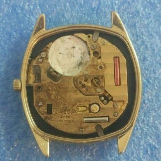Vintage omega seamaster quartz cal 1337 gold plated mens watch 7