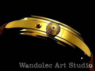 Blancpain Vintage Men ' s Wrist Watch Gold Noble Design Classic Mens Wristwatch 10