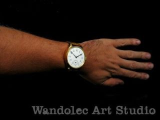 Blancpain Vintage Men ' s Wrist Watch Gold Noble Design Classic Mens Wristwatch 12