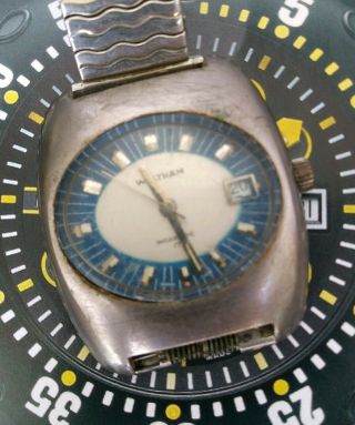 Vintage 1957s Waltham Swiss Made 17 Jewels Wind Up Wrist Watch - Runs & Stops