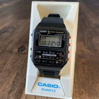 Rare Vintage 1981 Casio J - 100 Pace Runner Jogging Calculator Watch Mod 183 Japan
