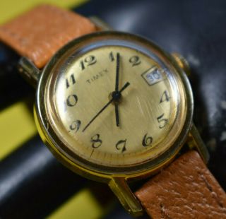 Vintage Timex Gold Tone Women 