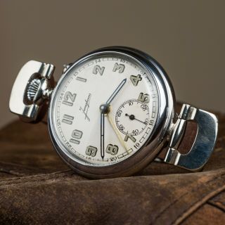 Mens Vintage Watch Junghans Pocket Watch Wristwatches Men Unique Watch Leather