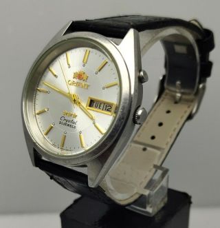 Vintage Orient Crystal 21 Jewels Automatic Em04 - C3 - B Wrist Watch For Men