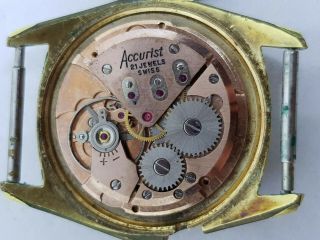 Vintage Men ' s ACCURIST Mechanical Swiss Made Watch (spares) 5