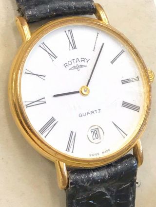 Vintage Rotary Quartz Watch Swiss Made 7 Jewels Joblot House