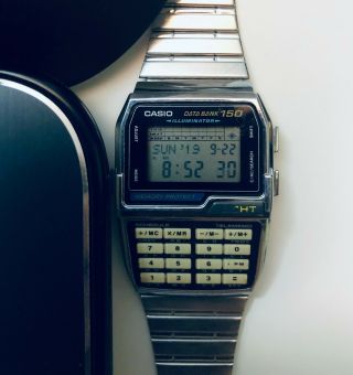 Casio Calculator Watch - Dbc - 1500 - Data Bank 150 - Illuminator