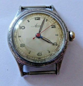 Gent ' s Vintage AVIA Swiss Made Hand Winding Mechanical Wristwatch 2
