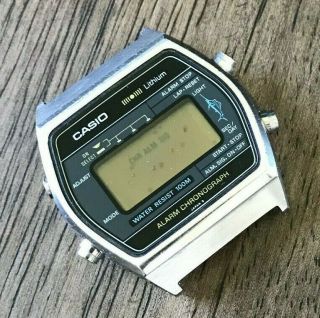 Rare Vintage 1980 Casio W - 250 Marlin Digital Diver Watch Mod.  108 Made In Japan