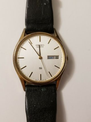 Vintage 1980s Seiko Quartz Men’s Watch 7123 - 8460 - R Day/date