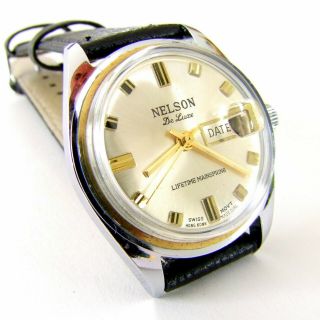 Nelson De Luxe Vintage Swiss Watch From The 1970s | Very Special Item
