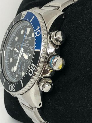Seiko 2D4869 Men ' s Stainless Steel Analog Black Dial Watch Use Bb974 4