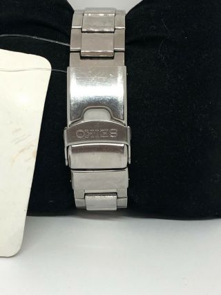 Seiko 2D4869 Men ' s Stainless Steel Analog Black Dial Watch Use Bb974 5
