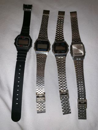 Vintage Casio Digital Wristwatches X 4