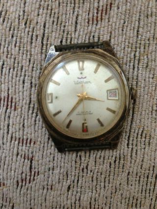 Vintage Waltham 17 Jewels Mechanical Wind Up Men’s Wrist Watch Running