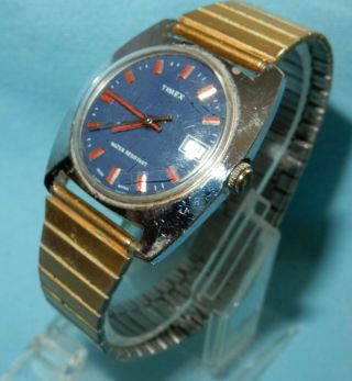 Vintage Timex Gentlemans Wrist Watch - Mechanical Hand Winding Model 23653 02574