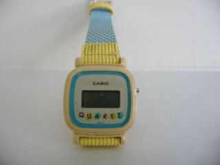Vintage Casio Wrist Watch; Model 451 L66; Lcd Digital Display; Quartz Japan 80 