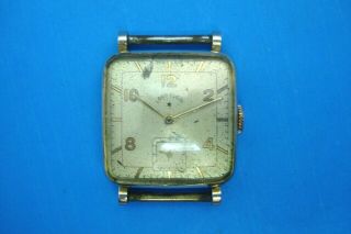 Vintage Lord Elgin Watch - - Runs - - 14kt Gold Filled Square Case