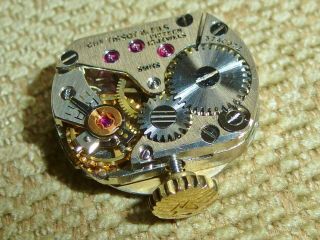Vintage Tissot 117 - 1t2 Wrist Watch Movement,  Running Strongly.