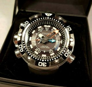 CITIZEN Promaster Aqualand BN2024 diver ' s watch 200m ECO Drive Depth gauge Japan 11