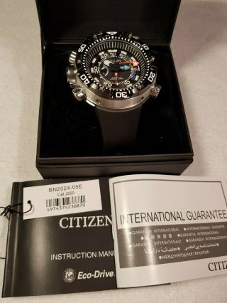 CITIZEN Promaster Aqualand BN2024 diver ' s watch 200m ECO Drive Depth gauge Japan 2