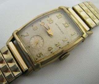 Vintage Mens Art Deco Wittnauer Wristwatch Watch Parts Repair